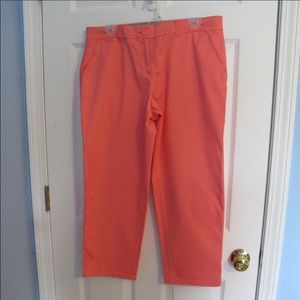 Crown & Ivy coral ankle pants